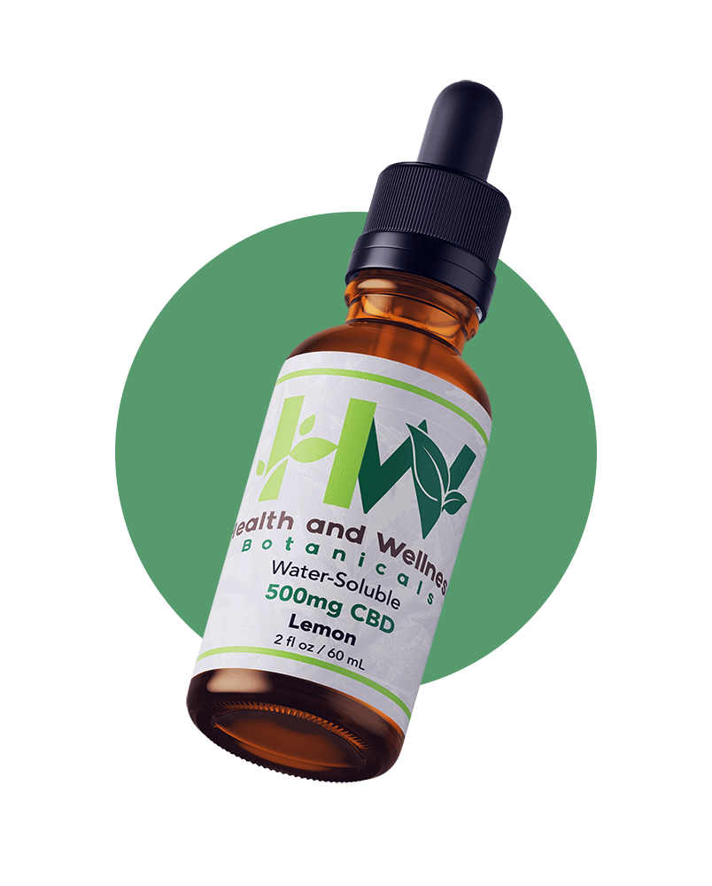 2oz 500mg Lemon TIncture LANDING PAGE Health and Wellness Botanicals
